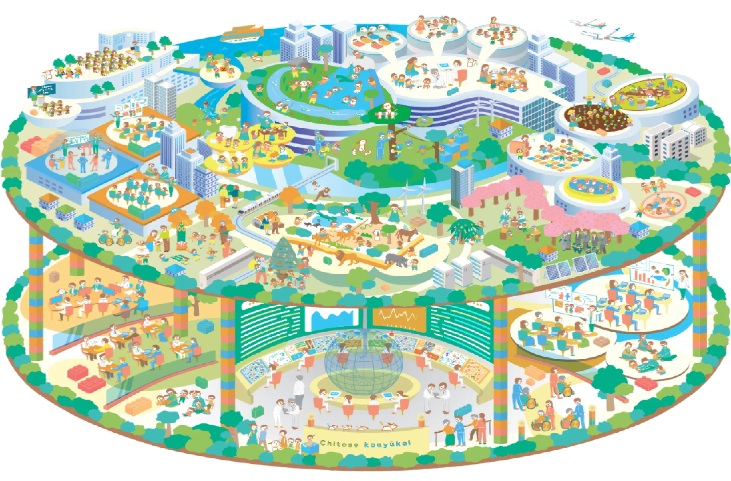 ちとせのみらいマップ 全体図