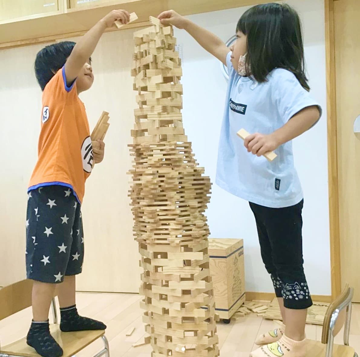 カプラ遊びの様子