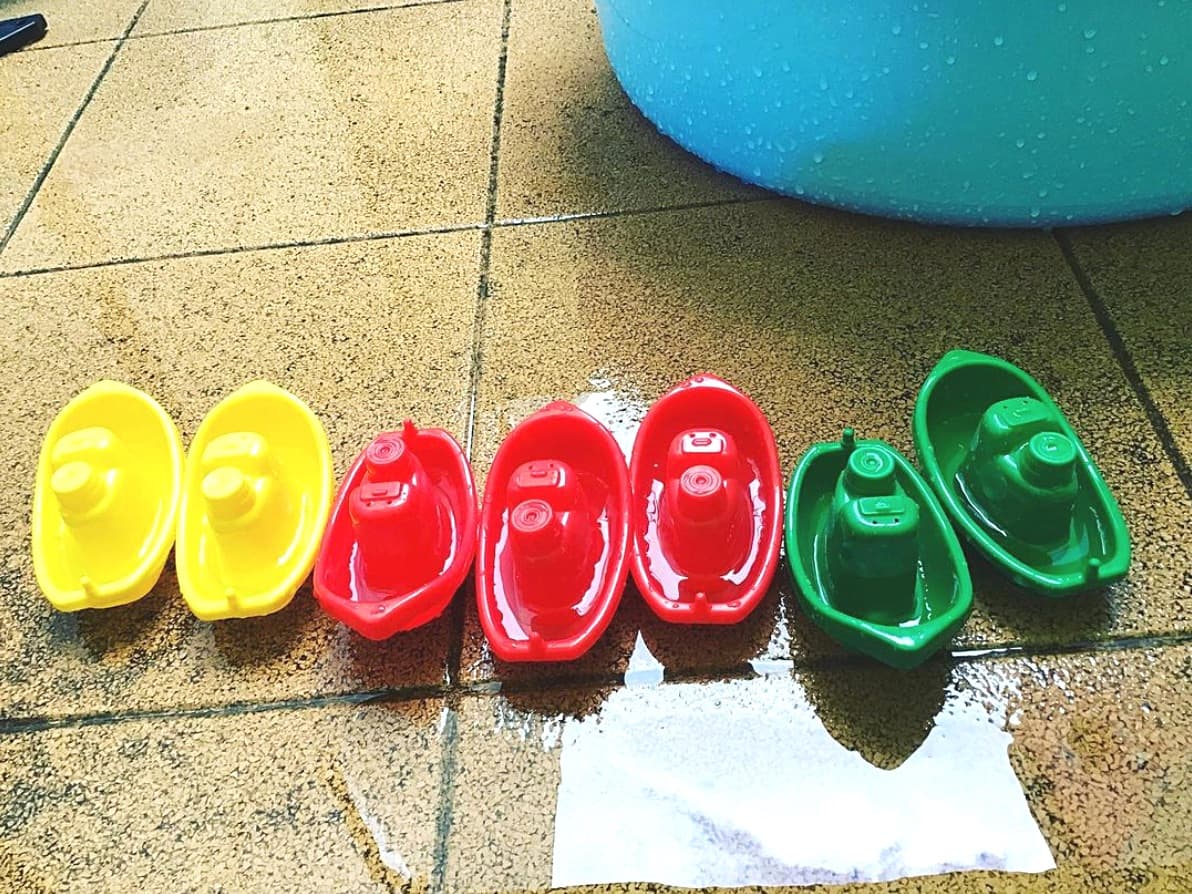 水遊びの様子