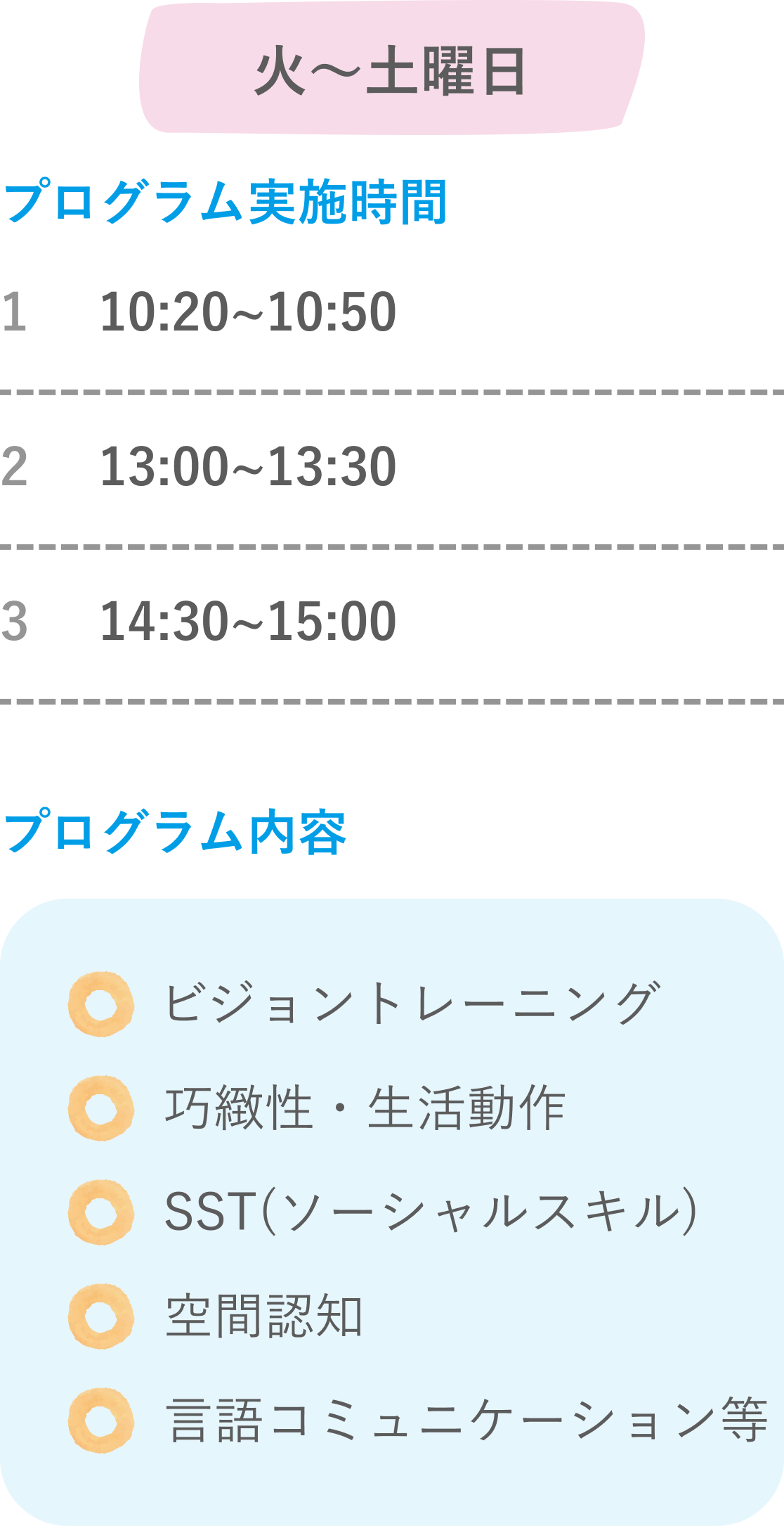 タイムテーブル