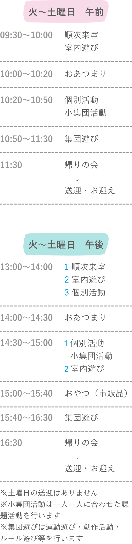 タイムテーブル