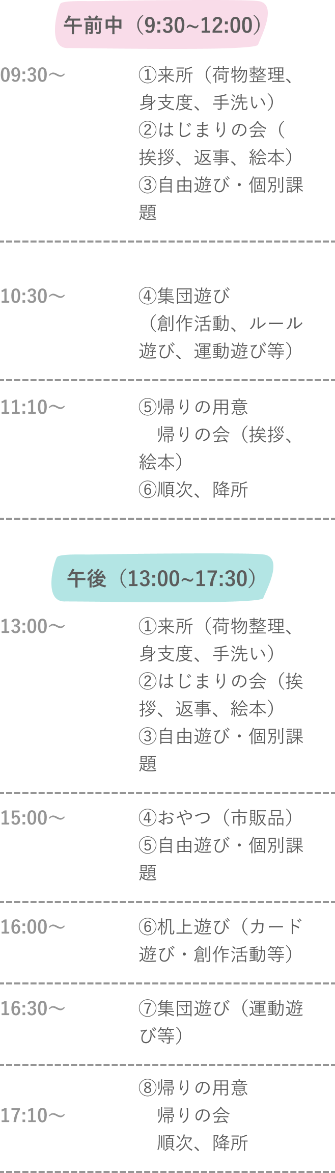 タイムテーブル