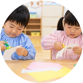 個別プログラム・小集団プログラムの様子