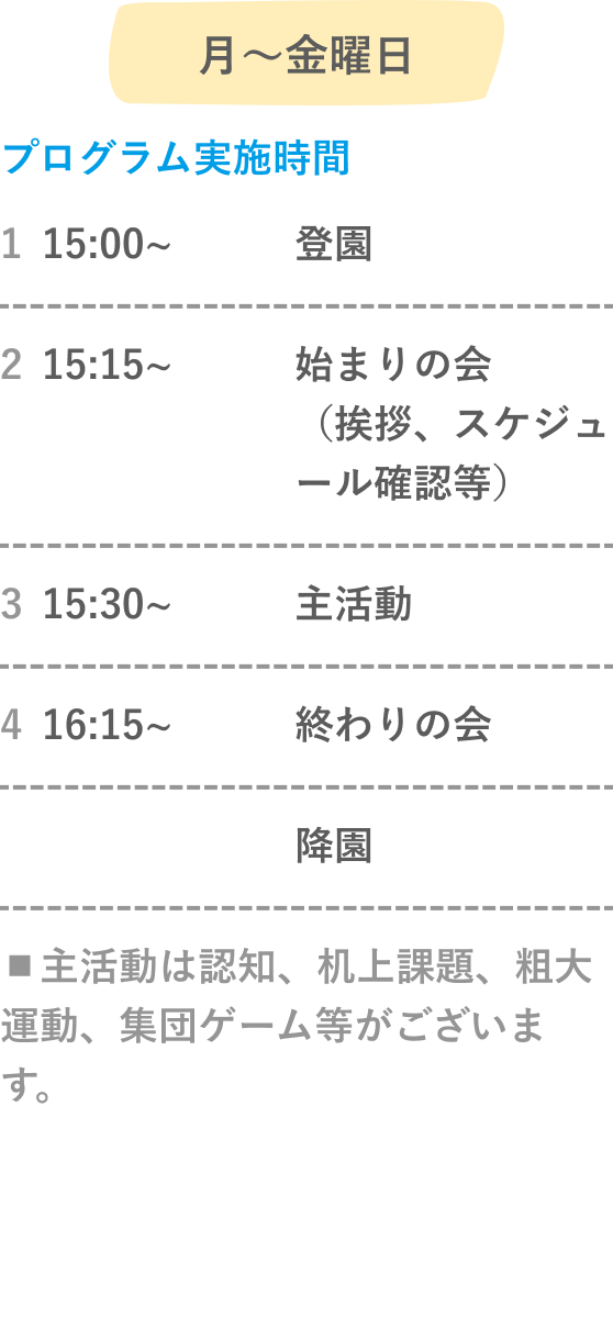 タイムテーブル